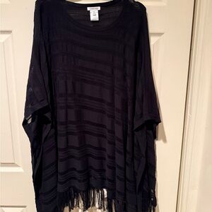 Johnny Was Black Fringe Tunic